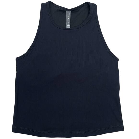 VUORI Womens Medium Pose Plyo Ribbed Black Tank - Picture 2 of 8